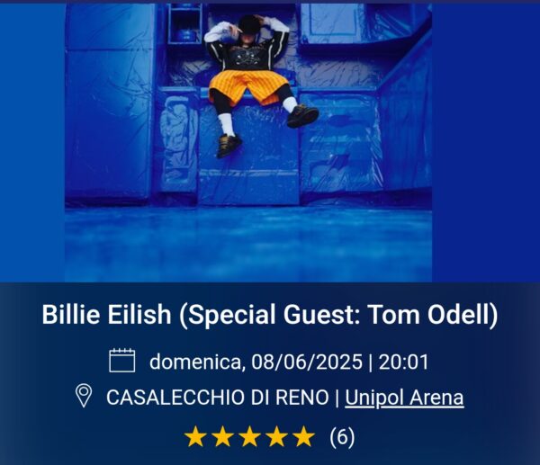 Billie Eilish (Special Guest: Tom Odell)